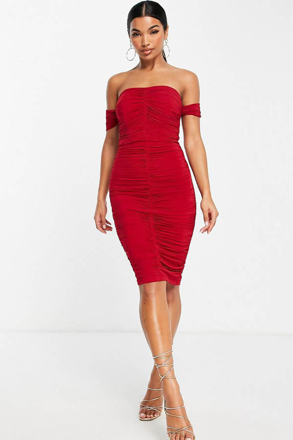 Vestido Midi Rojo